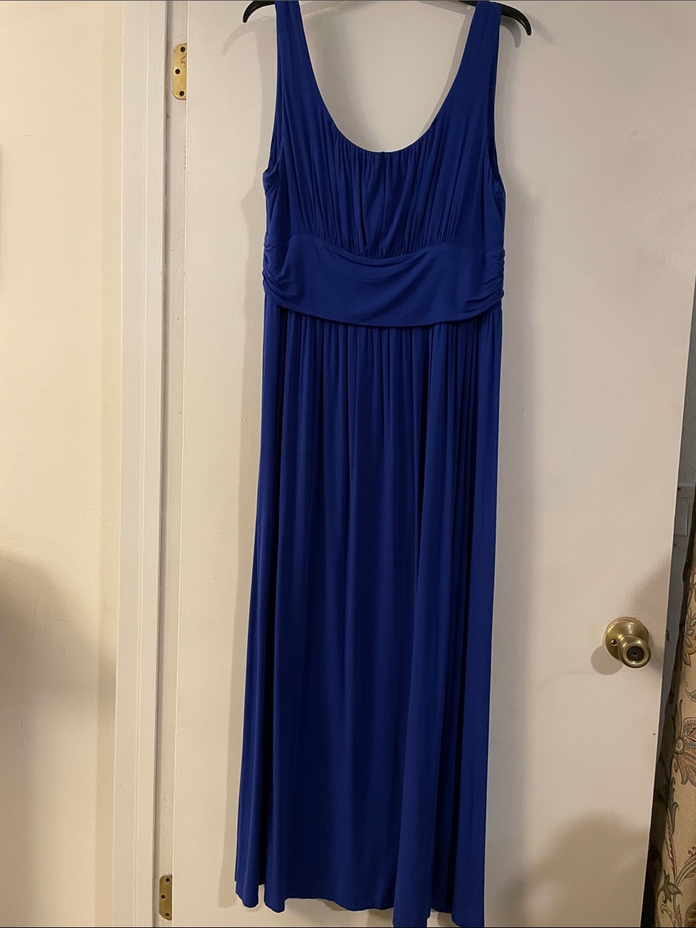 AB Studio Royal Blue Sleeveless Maxi Dress